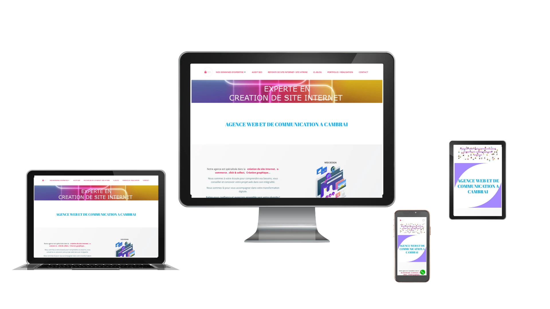 portfolio réalisation site web