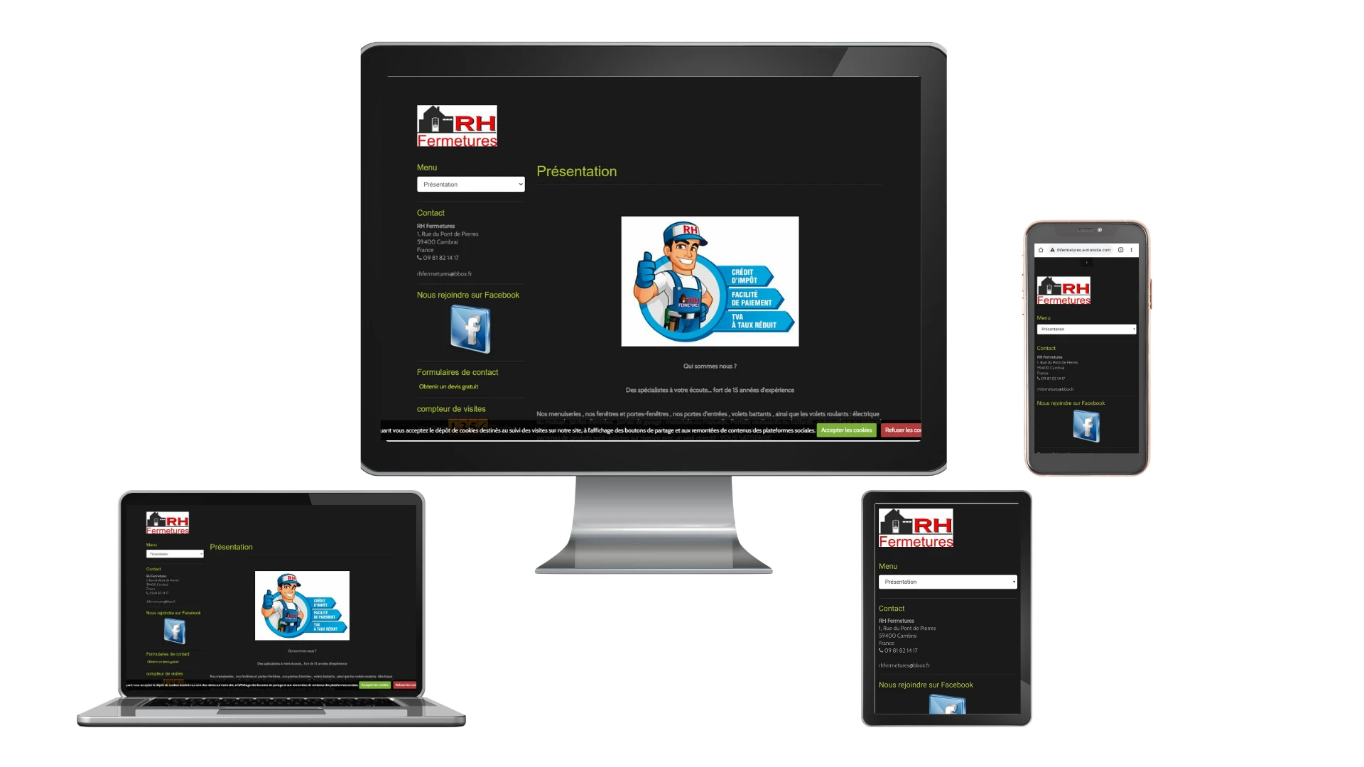 portfolio réalisation site web
